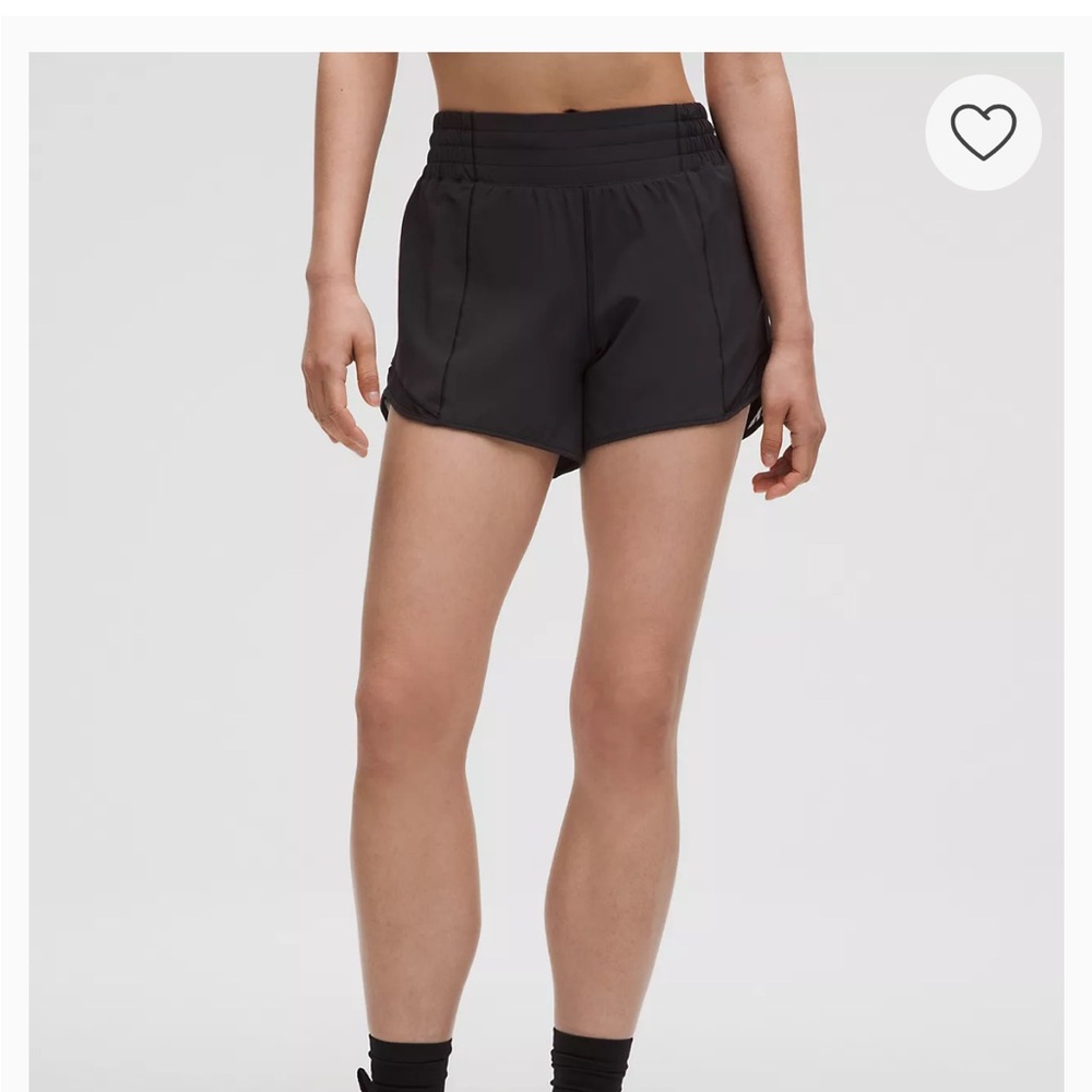 Lululemon Athletica Hotty Hot High-Rise Lined Short 4" - Black